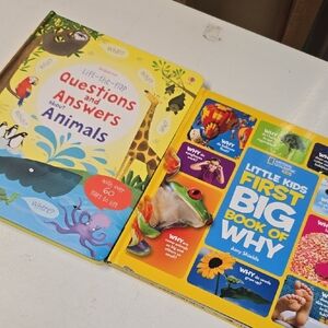 National Geographic Kids Questions and Answers Book Set - Yellow and Blue